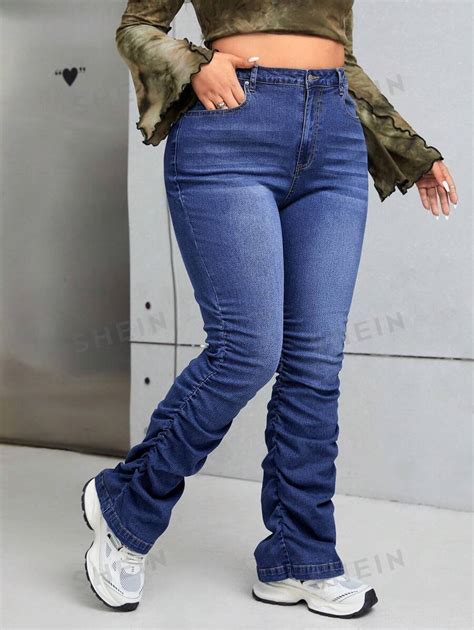 shein jeans high waist|camo stacked jeans shein.